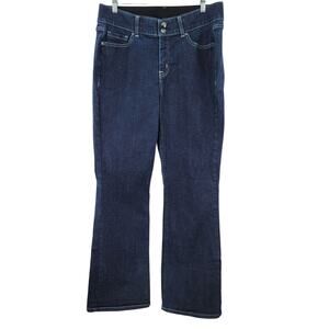 Lane Bryant Tighter Tummy Bootcut Jeans Size 14 Dark Denim Plus Stretch